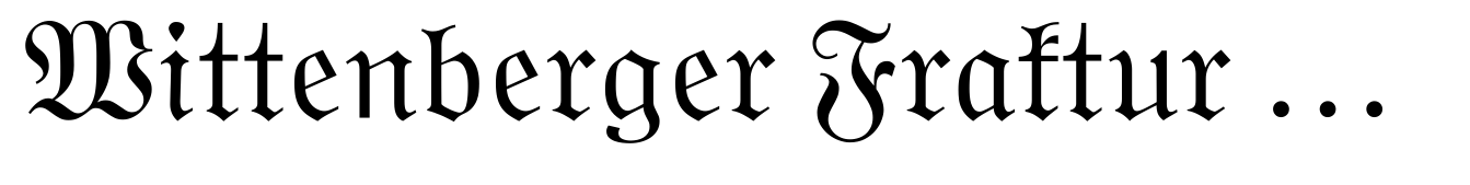 Wittenberger Fraktur Regular